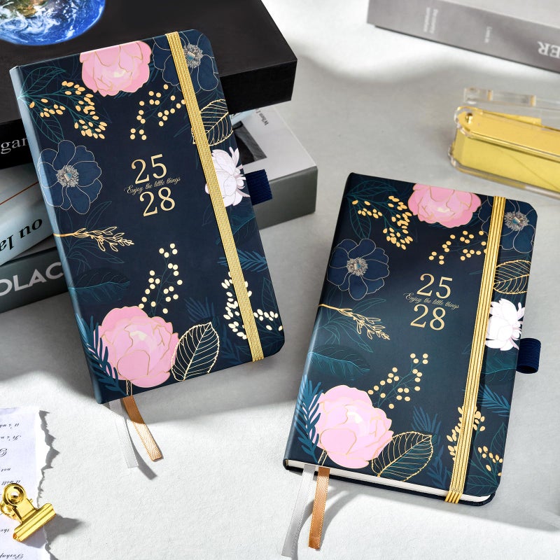 Indeme 2025-2028 Pocket Planner - 3 Year Monthly Planner 2025-2028, 6.3"" x 3.8"", Academic Planner 2025-2028, July 2025 - June 2028, Monthly Pocket Planner/Calendar, 60 Note Pages, Inner Pocket, Pen Loop, Elastic Closure - Image 2